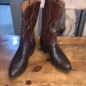 Men's Brown Leather Western Boots